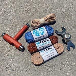 Derby laces + Unit skate tool + Moxi key tool bundle